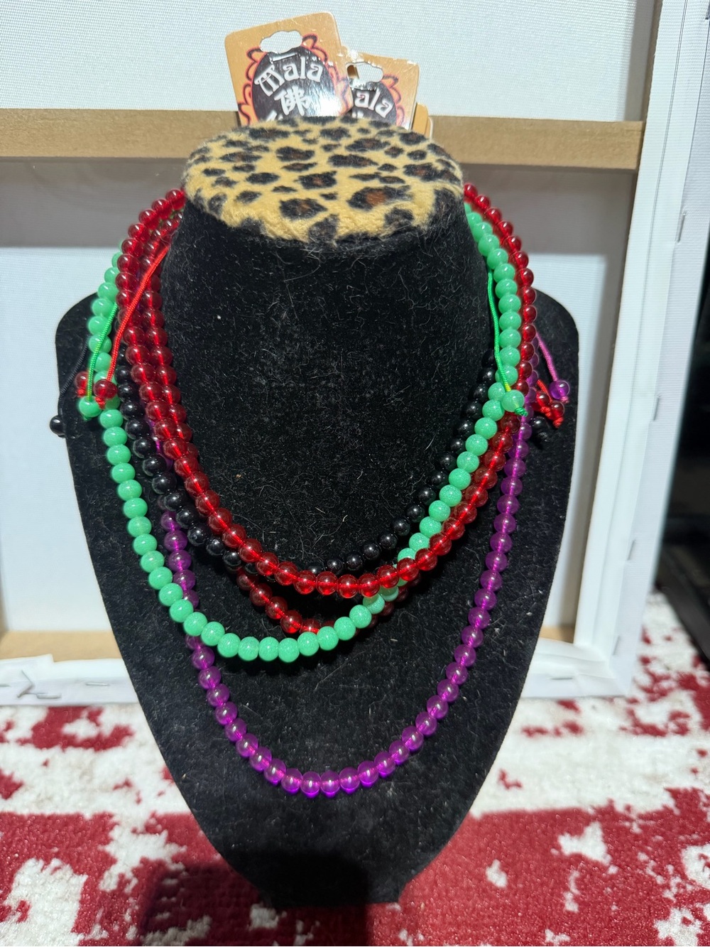 NWT Bundle 5 Piece Adjustable Mala Color Meaning Resin Bead Necklaces